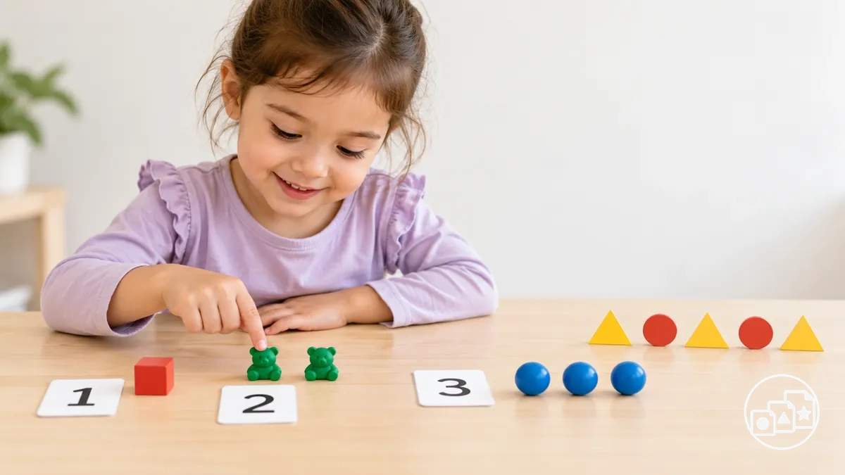 Reconocimiento de números y conceptos matemáticos tempranos con numerales y objetos contados